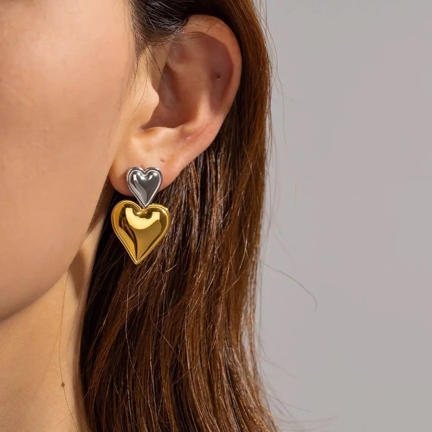 Vintage Heart Earrings