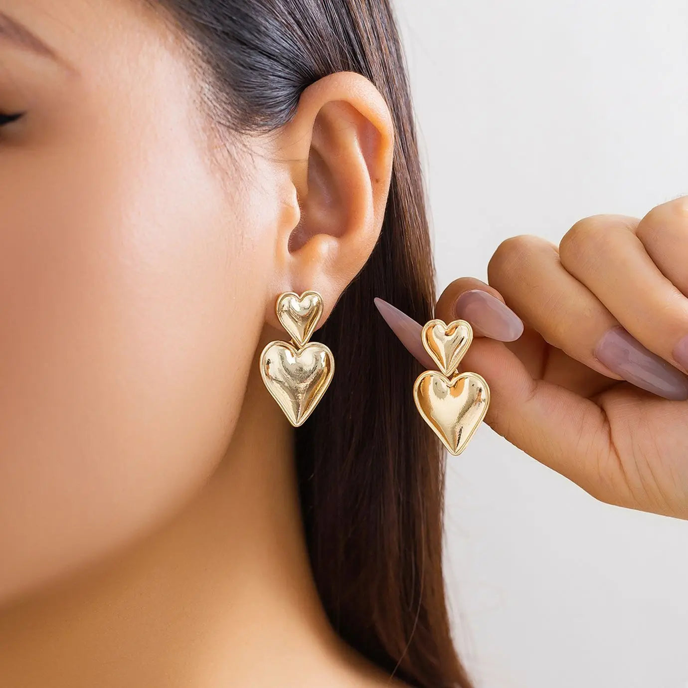 Vintage Heart Earrings